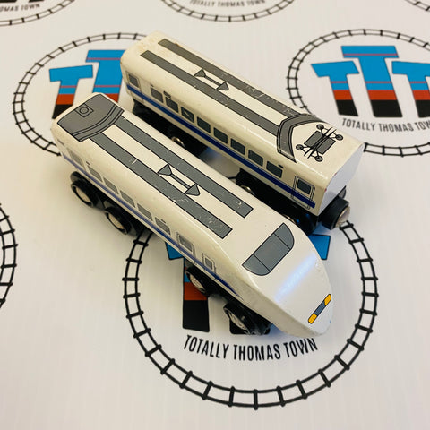 BRIO 33417 Shinkansen Passenger Train (missing front car) Wooden - Used