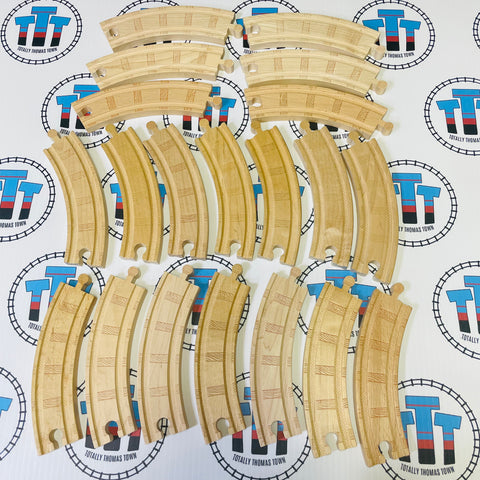 6.5" Curved Track Pack 20 Pieces Used - Thomas Brand
