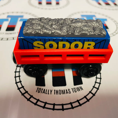 Red Cargo Car with Fish Cargo Wooden - Used