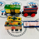 Peg & Stack Kit Wagons (Mattel) Good Condition Wooden - Used